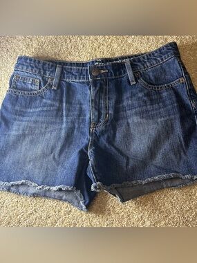 Mid-Blue Denim Cutoff Shorts - Brand: Gap